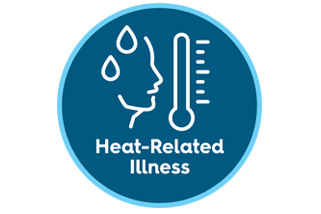 Heat-related Illness Icon Graphic