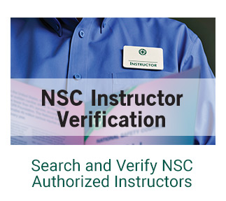 Workplace Safety Training: NSC Instructor Verification Badge